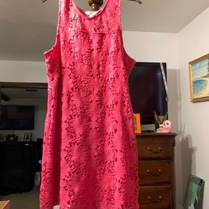 Flowery pink dress